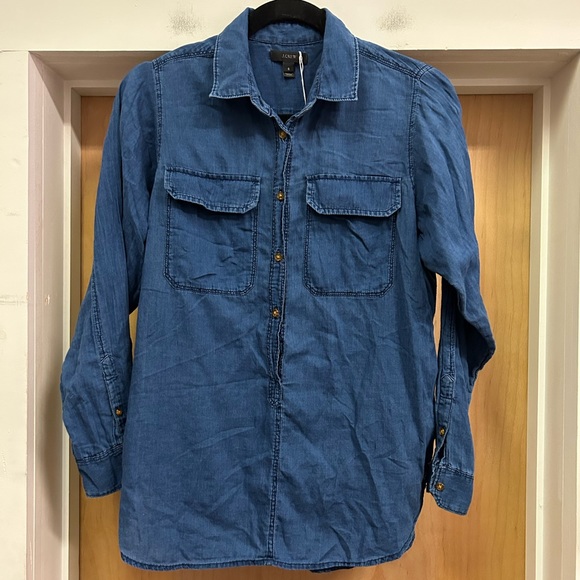 J.Crew Blue bottom shirt size 6 - Picture 1 of 3